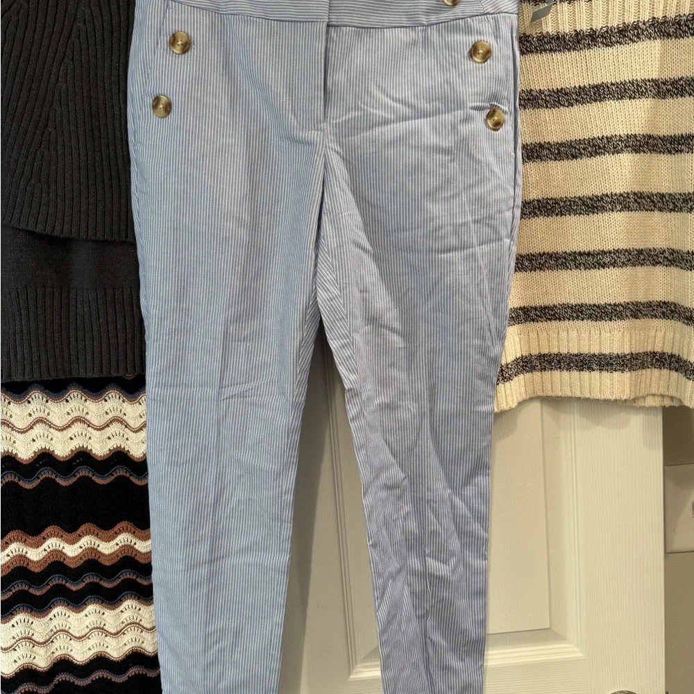 NWT Loft Lot Of 4 Women’s Size 4 S/M Ankle Pants, Crochet Dress, Sweaters NEW - Picture 2 of 14